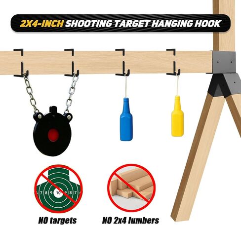 2x4 Target Stand Brackets Set Heavy Duty Shooting Target Hanger Holder Rack in Kuwait