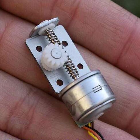Metal Miniature Stepping Motor 2 Phase 4 Wire Stepper Motor with 13 Gear Teeth and Linearly Screw Shaft Two Phase Four Wire Stepper in Saudi Arabia