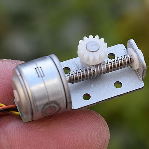 Metal Miniature Stepping Motor 2 Phase 4 Wire Stepper Motor with 13 Gear Teeth and Linearly Screw Shaft Two Phase Four Wire Stepper in Saudi Arabia