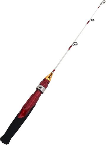 CHICIRIS 50cm Lightweight Mini Fishing Rod, 2 Sections Detachable Fiber Glass Pole with Metal Guide Rings, for Winter Ice Solid Fishing Shrimp in Saudi Arabia