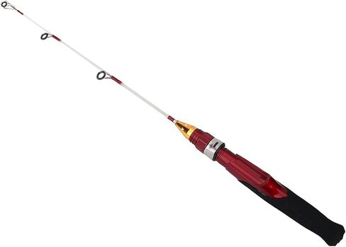 CHICIRIS 50cm Lightweight Mini Fishing Rod, 2 Sections Detachable Fiber Glass Pole with Metal Guide Rings, for Winter Ice Solid Fishing Shrimp in Saudi Arabia