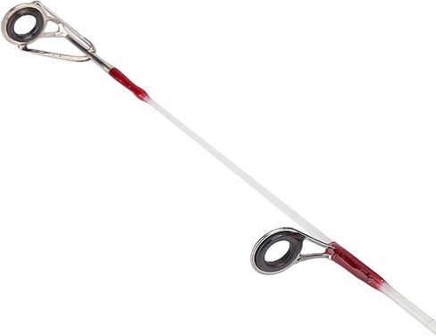 CHICIRIS 50cm Lightweight Mini Fishing Rod, 2 Sections Detachable Fiber Glass Pole with Metal Guide Rings, for Winter Ice Solid Fishing Shrimp in Saudi Arabia