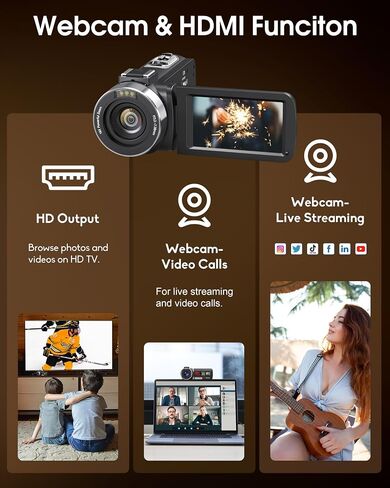 8K Video Camera Camcorder 64MP IR Night Vision Wifi Webcam Camcorders in Saudi Arabia