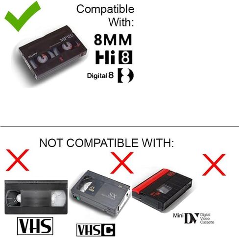 8mm Digital8 Hi8 Tape Player Nightshot CCD Handycam Camcorder w/Blank Tape, USB (USB) in Saudi Arabia