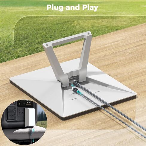 كابل طاقة Starlink Mini، كابل طاقة بديل Starlink بطول 32.8FT/10M لطاقة Starlink Mini DC، سلك شحن خارجي مقاوم للماء من DC إلى DC رمادي in Kuwait