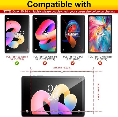 Screen Protector for TCL Tab 10 Gen4 10.1-inch Tablet, Bubble-Free in Saudi Arabia