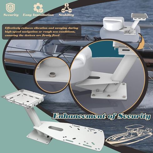 TOPOWN Aluminum Marine Dual Mount for Starlink Mini for Radar Dome 18"-24" in Saudi Arabia