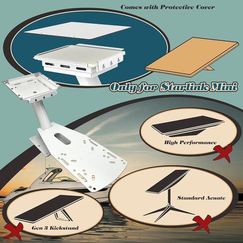 TOPOWN Aluminum Marine Dual Mount for Starlink Mini for Radar Dome 18"-24" in Saudi Arabia
