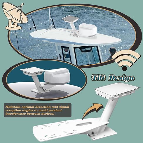 TOPOWN Aluminum Marine Dual Mount for Starlink Mini for Radar Dome 18"-24" in Saudi Arabia