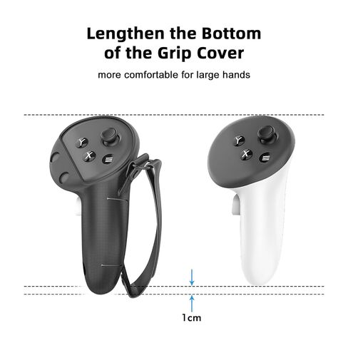 Tyasoleil VR Silicone Case for Meta Quest 3, Design Upgraded Accessories for Quest 3S, Face Cover, Controller Grips, Shell Cover, Lens Cover, Disposable Eye Cover (Black) in Saudi Arabia