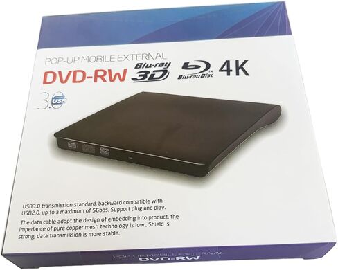 USB 3.0 External Blu-ray Drive Burner, 4K UHD BDXL 3D, BU40N, 9.5mm Ultra Thin Compatible with Laptop, PC and Mac in Saudi Arabia
