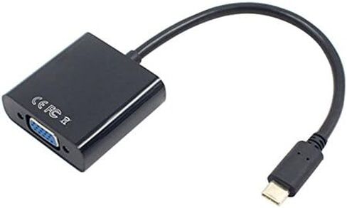 USB-C USB3.1 Type C for Adapter Cable VGA Male to VGA Female Video Transfer Converter 1080P for 12 inch in Saudi Arabia
