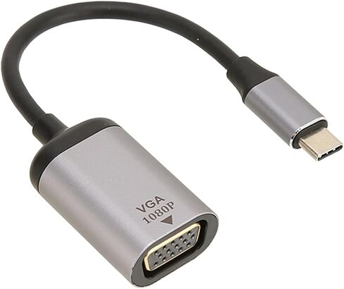 محول USB C إلى VGA من سبائك الألومنيوم عالي الوضوح 1920x1200 60 هرتز لأجهزة الكمبيوتر المحمولة وأجهزة العرض in Kuwait