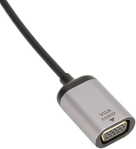 محول USB C إلى VGA من سبائك الألومنيوم عالي الوضوح 1920x1200 60 هرتز لأجهزة الكمبيوتر المحمولة وأجهزة العرض in Kuwait