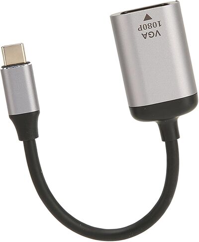 محول USB C إلى VGA من سبائك الألومنيوم عالي الوضوح 1920x1200 60 هرتز لأجهزة الكمبيوتر المحمولة وأجهزة العرض in Kuwait