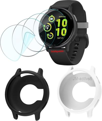 Compatible for Garmin vivoactive 5 Screen Protector & Case Set in Saudi Arabia