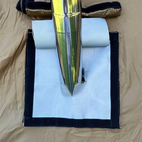 DIY Stove Jack 9.4in*9.4in Tent Stove Jack Heat-Resistant Stoves Jack Kit with Waterproof Cover for Hot Tent in Kuwait