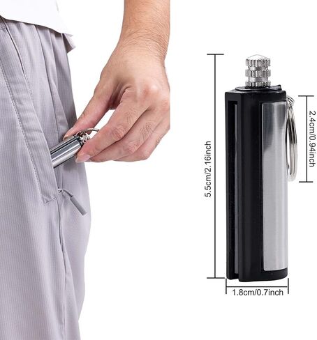 15-Pack Permanent Match Lighter-Waterproof Keychain Survival Tool | forever lighter match,Compatible with Camping, Candles & Emergency Use in Saudi Arabia