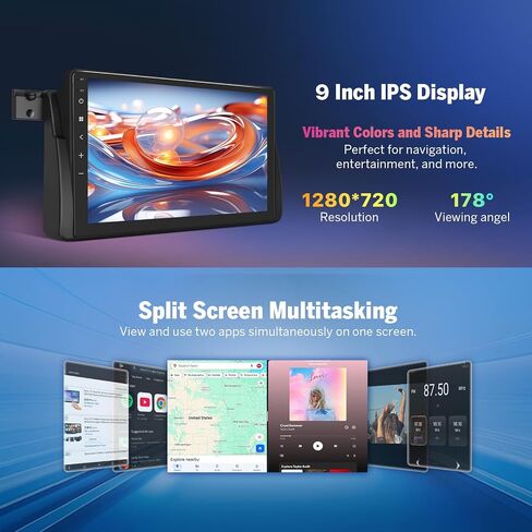 Eonon e46X7A 9" Headunit Car Stereo for BMW E46 3 Series 4+64GB in Kuwait