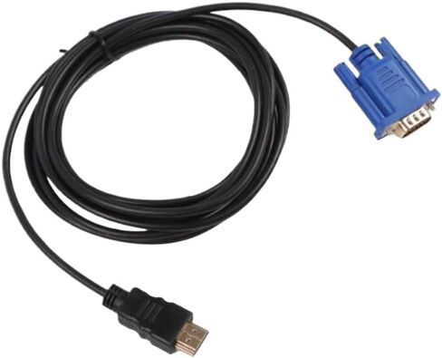 HDMI to VGA Adapter Male to Male 15 Pin HD-15 Supports 1080P Compatible with HDTV in Saudi Arabia