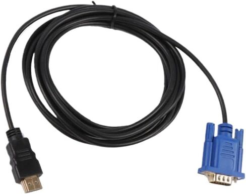 HDMI to VGA Adapter Male to Male 15 Pin HD-15 Supports 1080P Compatible with HDTV in Saudi Arabia