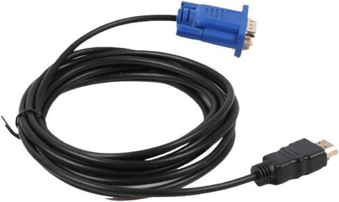 HDMI to VGA Adapter Male to Male 15 Pin HD-15 Supports 1080P Compatible with HDTV in Saudi Arabia