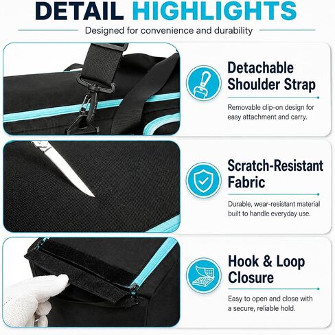 48.8" Tripod Bag, Padded Carrying Case for Mic, Light & Speaker Stands in Kuwait