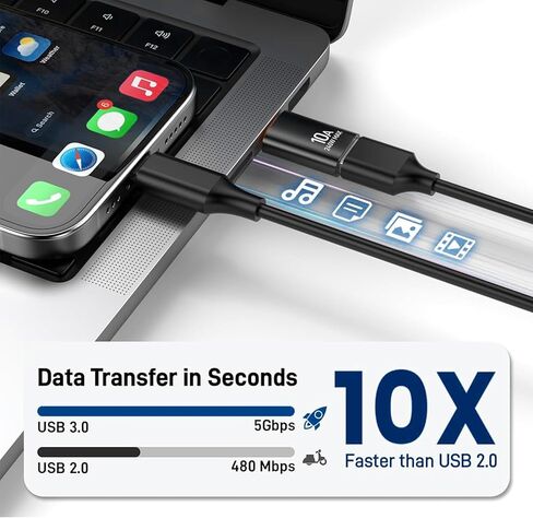 10 Pack USB C to USB Adapter,10Gbps USB A Female to USB C Male Adapter in Kuwait