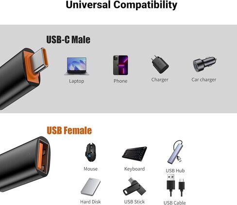 10 Pack USB C to USB Adapter,10Gbps USB A Female to USB C Male Adapter in Kuwait