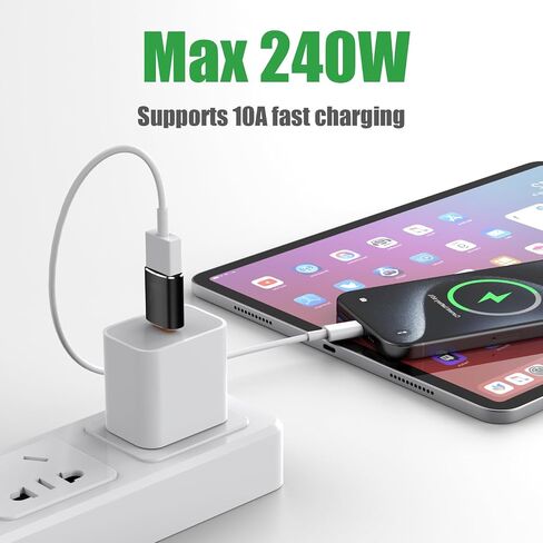 10 Pack USB C to USB Adapter,10Gbps USB A Female to USB C Male Adapter in Kuwait