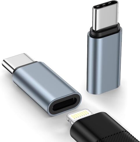 3 Pack Lightning to USB C Adapter [Apple MFi Certified] for iPhone 17e 17 Air Pro Max 16e 16 15,USB Type C to Lightning Cable Adaptor Fast Charging & Data Transfer Samsung,Not for Headphone/Audio/OTG in Kuwait