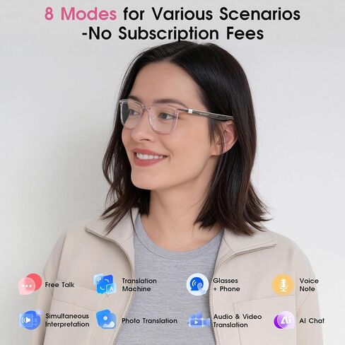 AI Glasses for Women, Smart Glasses with Real-Time Translation in Kuwait