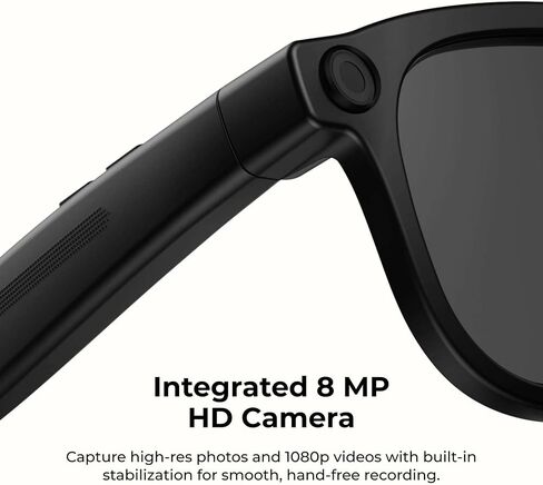 iTouch Aura Pro AI Smart Glasses with 1080p Camera, Bluetooth Audio Sunglasses, Open-Ear Speakers, AI Translation, Object Recognition, Blue Light & UV Protection, 7-Hour Battery in Saudi Arabia