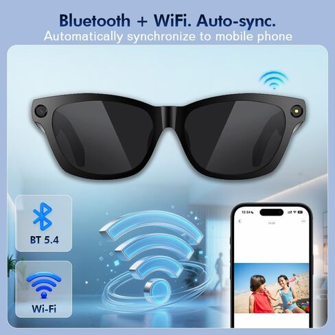 Blackview BV100 AI Smart Glasses 8MP Camera 45.7g Transparent Lens in Saudi Arabia