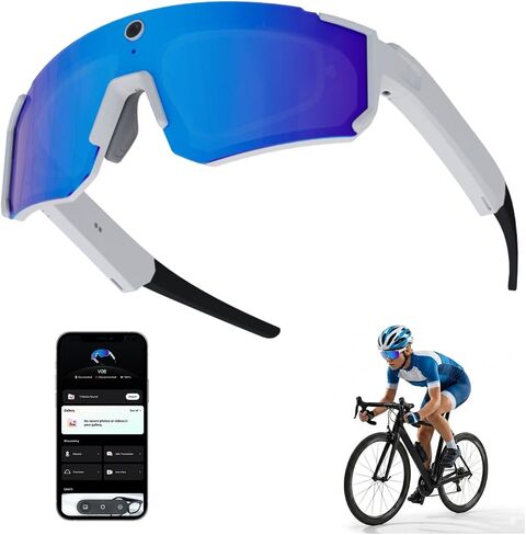 AI Smart Glasses with Camera 4K, Bluetooth Sunglasses for Outdoor Sports in Kuwait