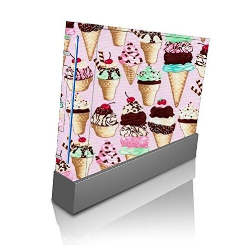 Lots of Ice Cream Cones With a Cherry Vinyl Decal Sticker Skin by Debbie's Designs for Wii Console in Saudi Arabia