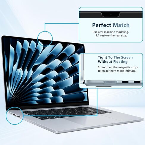 STARY Magnetic Privacy Screen for MacBook Air 15 Inch (2023‑2026, M2‑M5) in Saudi Arabia