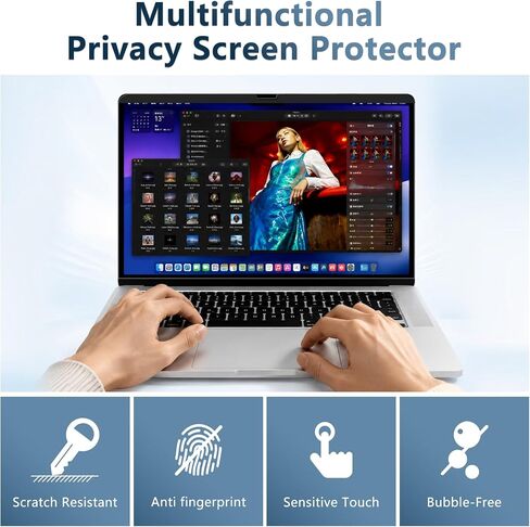 STARY Magnetic Privacy Screen for MacBook Air 15 Inch (2023‑2026, M2‑M5) in Saudi Arabia