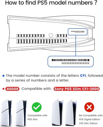 for PS5 Slim Power Supply Replacement ADP-400GR 2000 Series Kit in Saudi Arabia