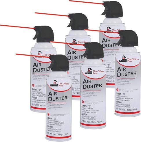 Can Air, Air Duster, 10oz Can, Can Air Duster for Computer, Compressed Canned Air, Electronic Keyboard Cleaner - 10oz Can - 6 Cans in Kuwait