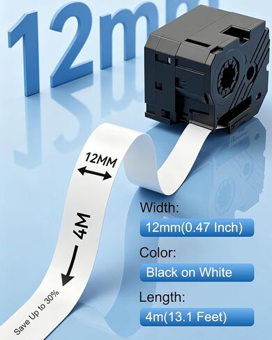 5-Pack Compatible with Brother P Touch Btag231 Btag Label Tape in Saudi Arabia