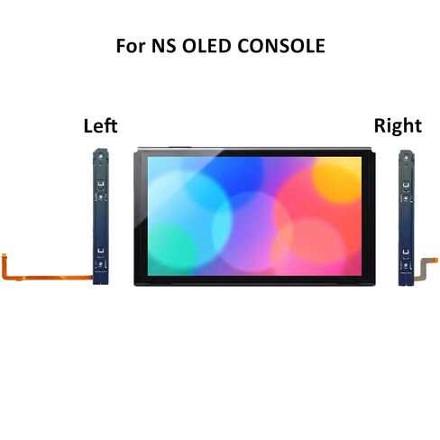 Left & Right Console Slide Rail Set with Screws for Nintendo Switch OLED in Saudi Arabia