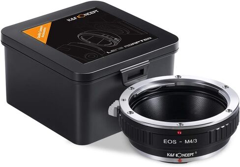 K&F Concept Lens Mount Adapter Compatible with Canon EOS (EF/EF-S) Mount Lens to M4/3 (Micro Four Thirds) MFT Olympus Pen and Panasonic Lumix Cameras in Saudi Arabia