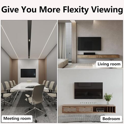 TETVIK Fixed TV Wall Mount for Most 26-63 inch TV Monitor fit Flat Curved Screen Ultra Slim Profile Television Mount Wall Bracket Max VESA 400x400mm Hold Up to110 lbs Wall Mount TV Bracket in Saudi Arabia
