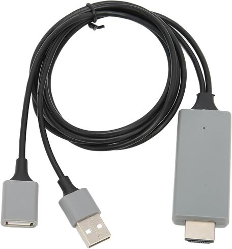 1080P HD Multimedia Interface Cable Adapter Practical for Enjoying Movies and Games on TV for System Users (Black) in Saudi Arabia