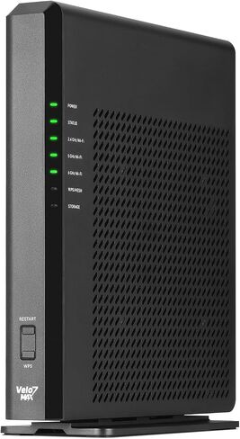 Velo7 Max BE19000 Tri-Band OpenWrt WiFi 7 Router, 4x4 MIMO 12 Stream 320MHz Up to 19Gbps, 4096-QAM, 2 x 10G + 4 x 1G Ports, Long-Range 10-Antenna, EasyMesh & WPS, NAS, Enterprise-Grade Secured in Saudi Arabia