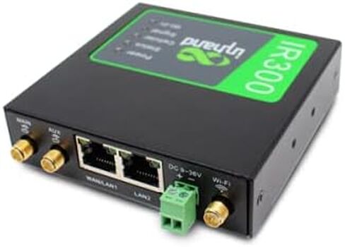 IR302 InHand Networks IR302 Industrial IoT 4G LTE VPN Cellular Router, LTE Cat 4 Without Wi-Fi, Support T-Mobile, AT&T & Verizon, UL Certification in Kuwait