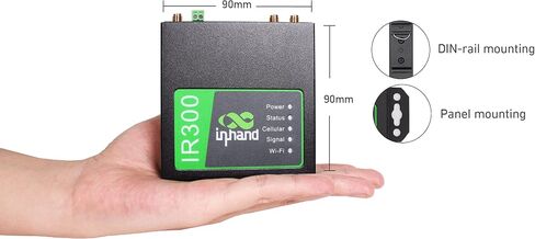 IR302 InHand Networks IR302 Industrial IoT 4G LTE VPN Cellular Router, LTE Cat 4 Without Wi-Fi, Support T-Mobile, AT&T & Verizon, UL Certification in Kuwait