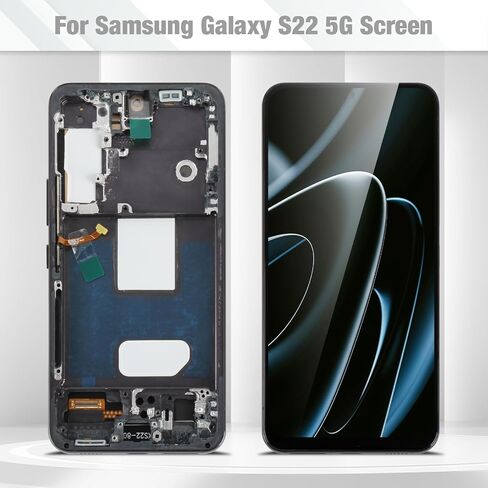 for Samsung Galaxy S22 5G Screen Replacement,Incell, Black with Frame in Saudi Arabia