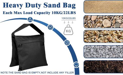 Windproof Heavy Duty Sandbags for Outdoor Canopies Tents Waterproof Oxford Fabric Load Capacity Up to 10kg/22lbs in Saudi Arabia